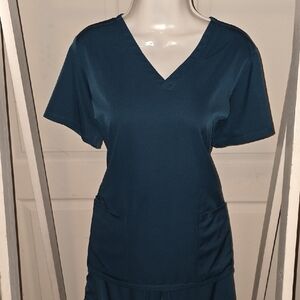Healing Hands Women's Scrub Top in Dark Teal